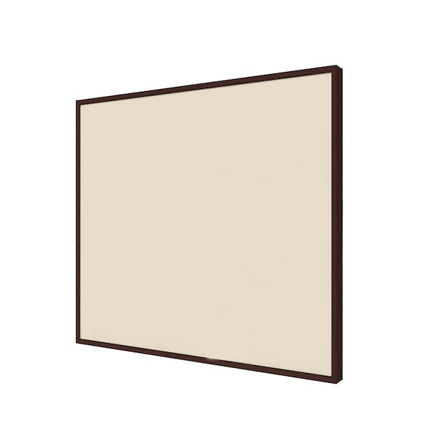 Ghent Bulletin Board, Fabric, 2 ft H x 3 ft W, Espresso Modern Frame, Beige IMM23ESPF90 - main